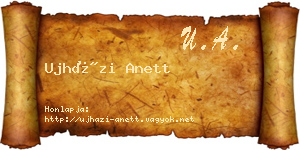Ujházi Anett névjegykártya