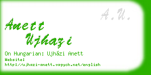 anett ujhazi business card