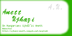 anett ujhazi business card